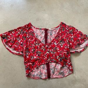 Floral crop top